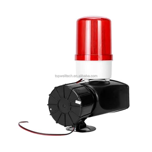 LED Strobe Warning Light with Sound Alarm Motion Sensor up to 10m Detection Range for Garden & Road Safety