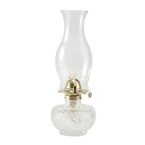 Customized Large Glass Kerosene Oil Lamp Lantern Classic Vintage Print For Indoor Home Decor And Christmas Occasions