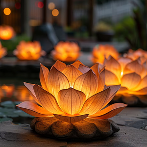 Pool Lotus Light Outdoor Floating Lotus Lamp Pool Pond Garden Decoration Water Flower Led Lamp