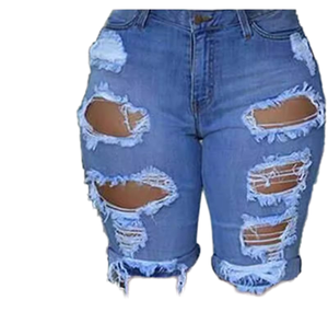 Women's High Waist Summer Denim Jeans Shorts Colored Solid Sexy Street Nightclub Stripper Look XL Skinny Cut Design for Daily