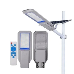 CE RoHS Remote Solar Battery Powered Pole Lamp 100w 200w 300w 400w 500w Dusk To Down Solar Street Light