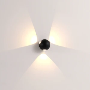 Modern Outdoor Three Beam Wall Lamp Garden Decoration IP65 Surface Led Wall Light