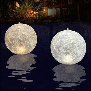 IP68 Waterproof Color Changing Backyard Landscape Night Light Party Wedding Decor Inflatable Solar Floating Pool Lights