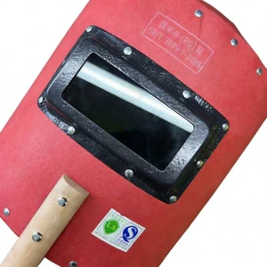 Metal Frame Waterproof Welding Hand Shield - Protective Face Mask with Heat-Resistant Shield for Industrial Welding