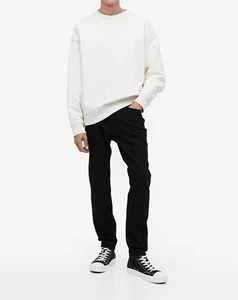 Fashion Plus Size Boyfriend Streetwear Jeans Men Stretch Slim Fit Lightweight Denim Pants Light Blue Trousers