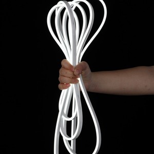GLORIVA Side Emitting 24V LED Neon Strip 8x16mm 20m Constant Current No Voltage Drop IP67 Flexible Silicone Rope Light Dimmable
