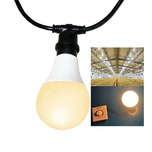 High Lumen Flicker Free Poultry Farm IP65 Chicken Farm CE Rohs Dimmable LED Light Bulbs for Poultry House