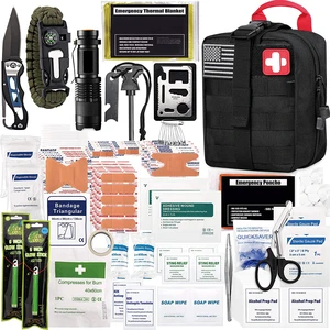 Hot Selling Emergency Preparedness Professional Waterproof Premium Travel Survival Sports First Aid Kits Tactical Gear Kit