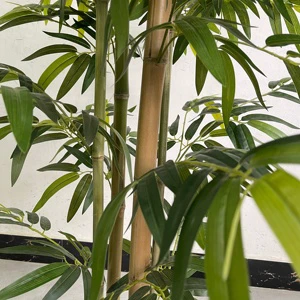 Artificial Bamboo Plants Long Stem Greenery For Landscaper Use Plastic Material Outdoor & Indoor Decoration Modern Style