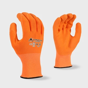 XINGYU Durable Latex Sandy Coated Gardening Safety Gloves 15 Gauge Anti-slip Wear-resistant Protective Work Gloves for Garden