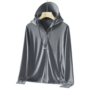 Summer New Ice Silk Sun Protection Clothing Women's UV Protection Fishing Suits Men Sun-Protective Clothing Wholesale