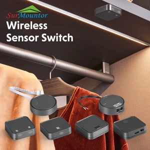 WS001 Smart Wireless Touch Sensor Switch LED Lighting Battery Black Dimmer Smart Dimmers