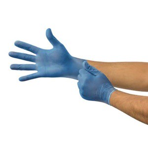 Blue Nitrile Non-Latex Disposable Safety Gloves Powder-Free Small Size 100 Pcs/Box