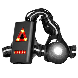 Rechargeable Running Lights for Runners Chest Headlamp With Adjustable Beam LED Safety Light for Walking