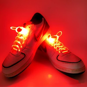LED Fiber Optic Light-Up Shoelaces Decoration Cool Style Casual Dance Sport Night Run Shoes 1mm Trendy Thickness for Party