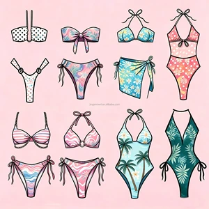 Custom Logo Swimwear High Quality Print Gingham Bikini Set Halter Beach Swimsuit Women Swimwear Manufacturer Bathing Suits