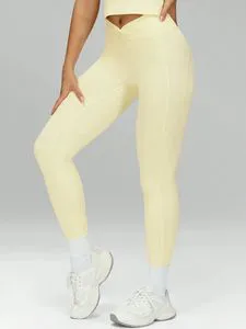 FH Quick Dry Gym Workout Fitness Yoga Leggings Women's High Waist Yoga Leggings Tummy Control Butt Lifting Pants Skinny Pants