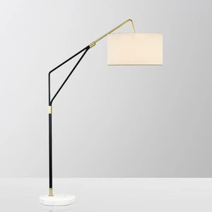 Post-modern Nordic Atmosphere Living Room Bedside Study Floor Lamp PVC Vertical LED Button Control Model Room Fishing Lamp
