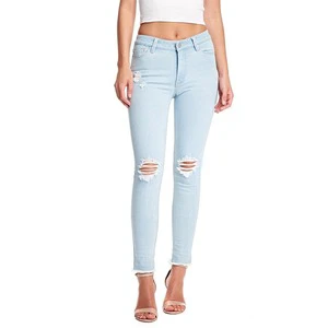 Denim Jeans for Women Summer Mid Waist Regular Fit Casual 100% Cotton Breathable Pencil Pants