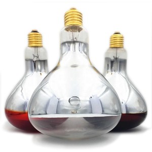 100W/125W/150W/175W/250W/275W/375W Infrared R40/R125 Bulbs for Chicken or Pig Animals Brooding with High Efficiency