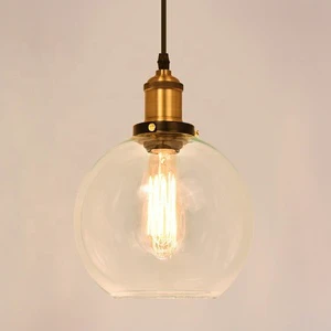 SIMIG Lighting Nordic Modern Art Creative Iron Retro Industrial Style Minimal Glass Kitchen Chandelier Pendant Light