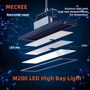 High Bay Light 340W/400W/650W/800W for IP Rated Warehouse Indoor Sports Stadiums Large Factories RoHS CE Certified 5-Year
