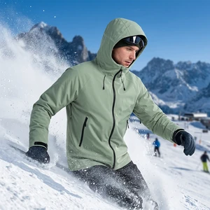 Lightweight Waterproof Sun Protection Hooded Jacket for Ski and Winter Sports