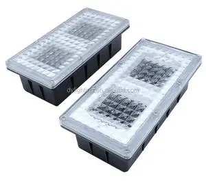 12V Outdoor Paver Brick Light for Landscape Lighting Solar Led Brick Light for Garden Wall Led Brick Paver
