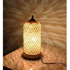 Bamboo Table Lamp Natural Lighting for Home Hotel Cafeteria Spa