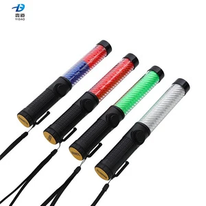 YIDAO Factory Sales Multi-functional High-hardness 30cm Rechargeable LED ABS+PVC Handheld Engineer Grade Emergency Self-defense