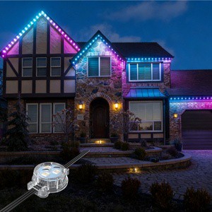 Hot Sale RGBW 36V Gemstone Ip67 Waterproof Led Permanent Outside Eve Lights For House Eaves Decoration