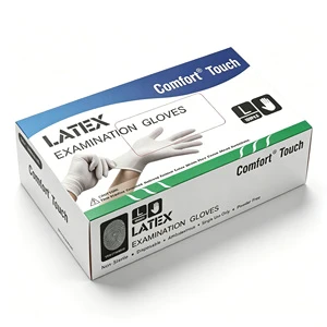 Disposable, No Skin Irritation Hot Selling Disposable Examination Latex Gloves Safety Powder Free