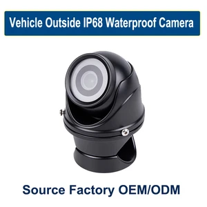 Compact AHD 720P Car External Camera 12 IR LED Night Vision IP Rated Waterproof Metal Casing for Universal Vehicle Monitoring