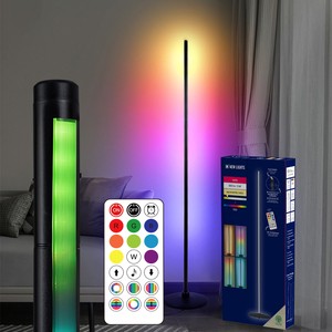 Bedroom Music Sync Timing Dimmable Color Changing RGB Modern Smart USB Led Floor Standing Lamp For Bedroom Gaming Room