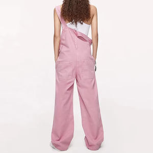 Eco Friendly OEM Women's Casual Stretch Adjustable Denim Bib Overalls Jeans Pants Jumpsuits