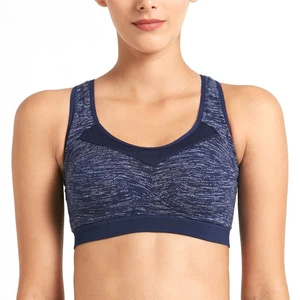 Solid Color Plus Size Lightweight Breathable High Support Eco-Friendly Four-Way Stretch Quick Dry Anti-Bacterial Front Sports