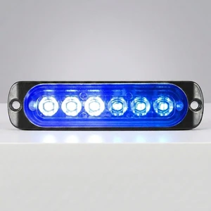 OEM Custom 6 LED IP67 Waterproof Flashing Warning Light 10-30V Emergency Light for Engineering Vehicles