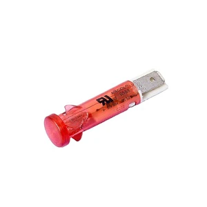 High Performance Plastic IP65 Indicator Light Neon LED 12V 24V 110V 230V Red Amber Green Blue Control Panel Signal Lamp