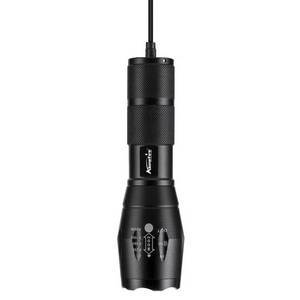AloneFire G700 10W Led Red Zoom Flashlight USB Built-in Rechargeable Battery Torch Hunting Camping Camera Beekeeping Light