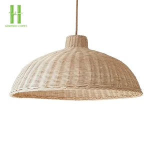 High Quality Eco-Friendly Handmade Bamboo Lampshade Vietnam Modern Indoor Ceiling Pendant Light Fixture Elegant Light Covers