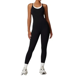 New Style Women Sports Romper Two Piece Jumpsuit High Elastic Tight Activewear