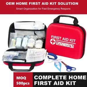 Ori-power Customize Logo First Aid Kit Red Emergency Kit Outdoor Emergency Medical EVA First Aid Bag