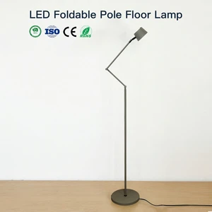 Energy-Saving Sleek Black Industrial Adjustable Floor Lamp With Easy Operation Great For Living Rooms Bedrooms And Lounges
