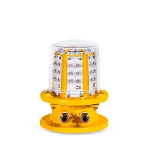 LED Obstruction Lighting /Solar Powered Aircraft Warning Light for Building and Tower