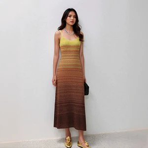 2026 Elegant Crochet Hollow Out Maxi Knit Women Sexy Halter Cut Out Beach Holiday Long Dress