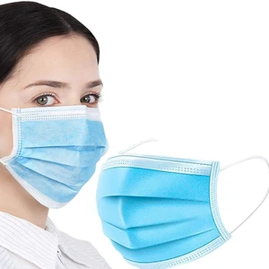 2025 Custom Disposable Face Mask 3-Layer Non-Woven White Blue Protective Medical Level 3 CE Approved OEM Individual Pack