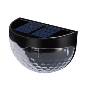 High Bright 6 LED Outdoor Security Lights Waterproof Garden Wall Stair Step Lamp Solar Fence Light for Balcony Yard