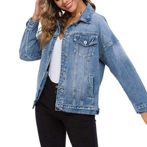 Custom Made Design Fine Quality Ladies Denim Jacket New Design 2026 Casual Wear Women's Fashion Denim Jacket
