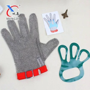 A9 Anti-Cut Food Grade Stainless Steel Wire Mesh Metal Gloves Kitchen Butcher Knife Cutting Gloves Safety Gloves