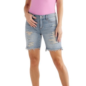 New High Quality Trendy High Waist Women Denim Shorts Distressed Custom Stone Washed Summer Casual Women's Denim Shorts